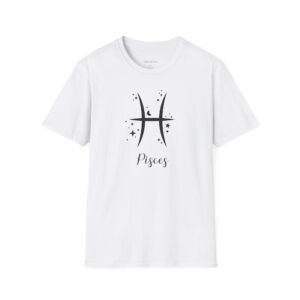 Pisces Unisex Softstyle T-Shirt Zodiac T-shirts for Astrology Lovers Gift for Them Soft Comfortable Unisex T-shirts Havaiian