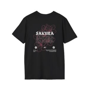 Sakura Floral Unisex T-Shirt Comfortable Soft T-shirts for Men and Women Cotton T-shirts for Men and Women Havaiian
