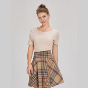 Brown Pattern Women's Skirt Women's Mini Skirt Casual A-Line Stretchy Skirt For Summer Casual Wear Skirt Havaiian