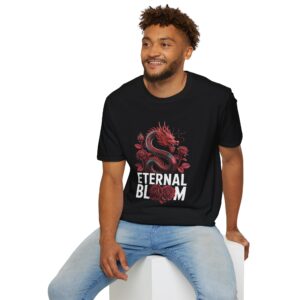 Eternal Bloom Dragon T-Shirt – Unisex Soft T-shirt | Soft, Comfortable T-shirt for Men & Women | Casualwear | Havaiian